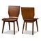 Baxton Studio Elsa Mid-century Modern Dark Walnut Bent Wood Dining Chair, PK2 121-6620 - alternate 2